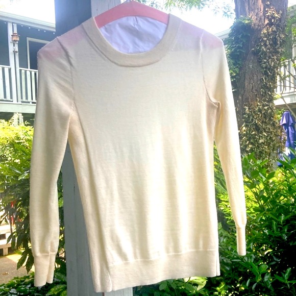 J. Crew Sweaters J Crew Cream 34 Sleeve Sweater Poshmark
